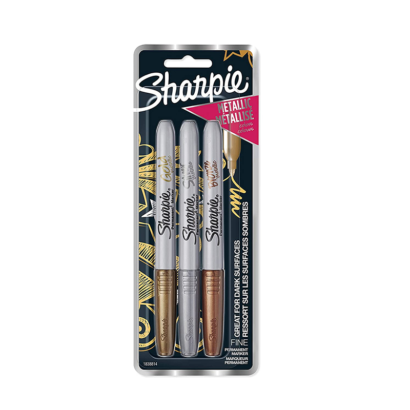 Sharpie Metallic Permanent Markers Fine Point Set of 3 (1838814) - Anandha  Stationery Stores